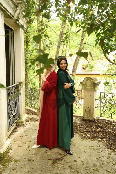Claret Red Abaya L
