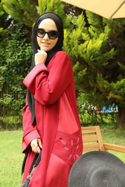 Maroon Abaya