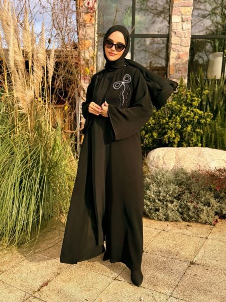 Gray Pera Abaya