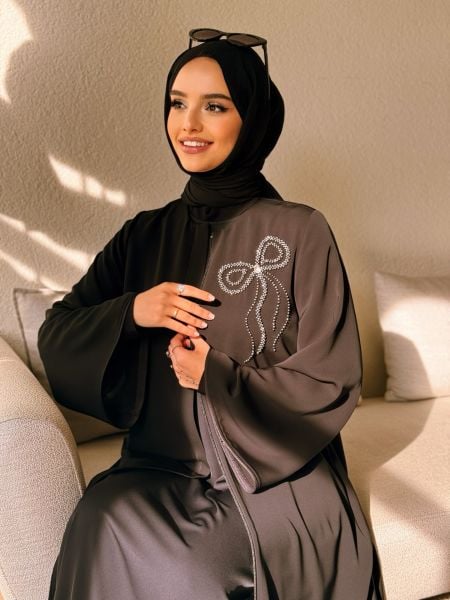 Gray Pera Abaya